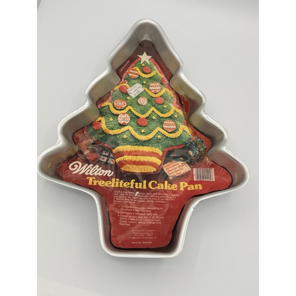 Vintage 1982 Wilton Treelitetful Christmas Tree Cake Pan 502-1107 Instructions